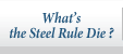 What's the Steel Rule Die ?